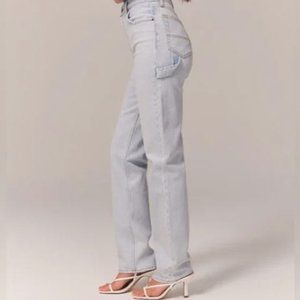 Abercrombie & Fitch Light Blue Carpenter Denim Jeans - Size 00